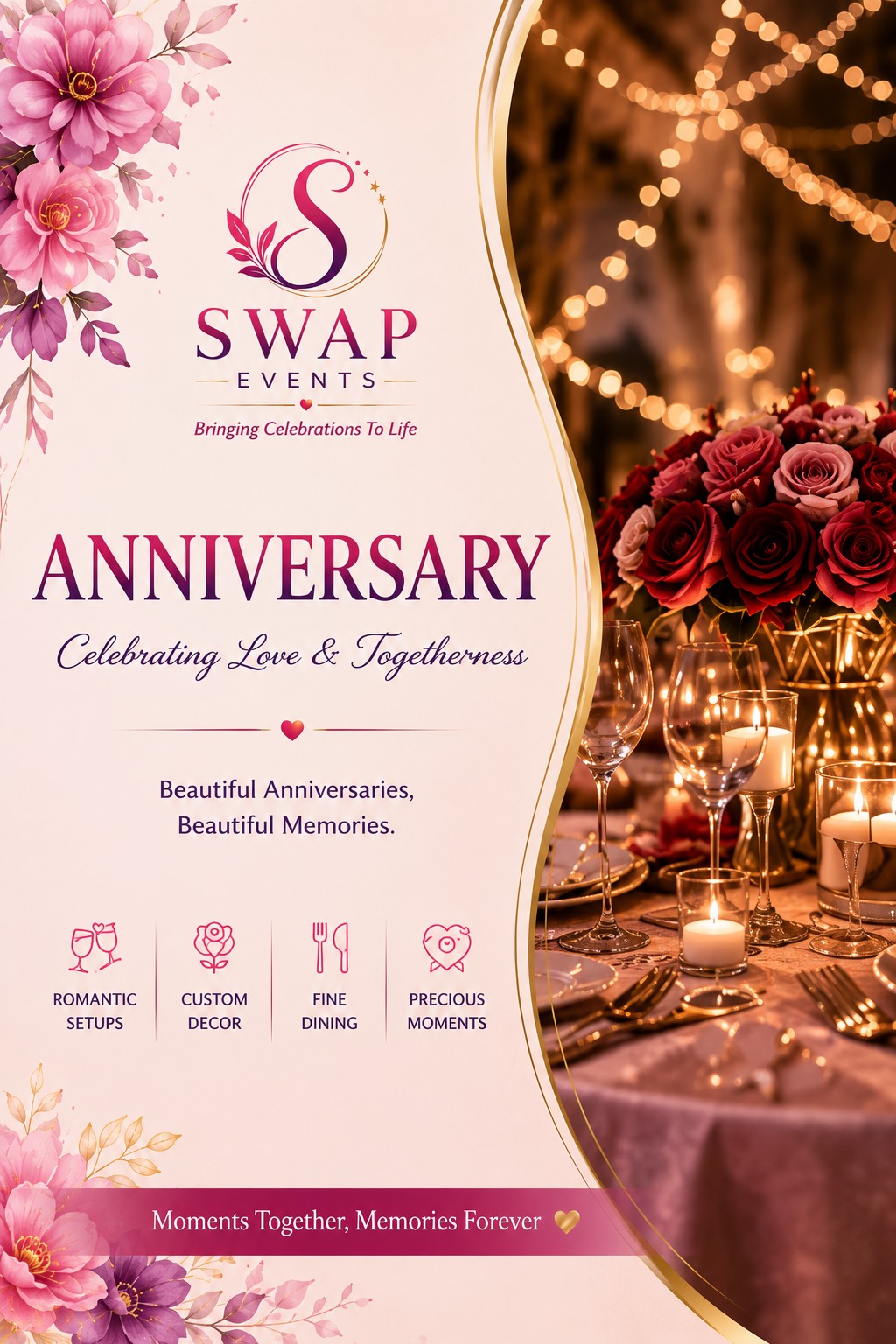 Anniversary setup